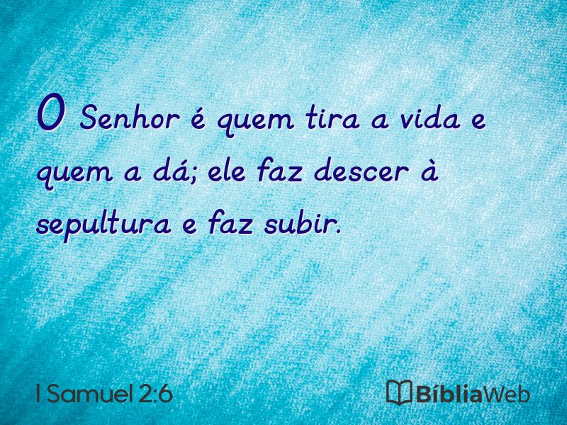 I Samuel 2:6 em imagem para compartilhar