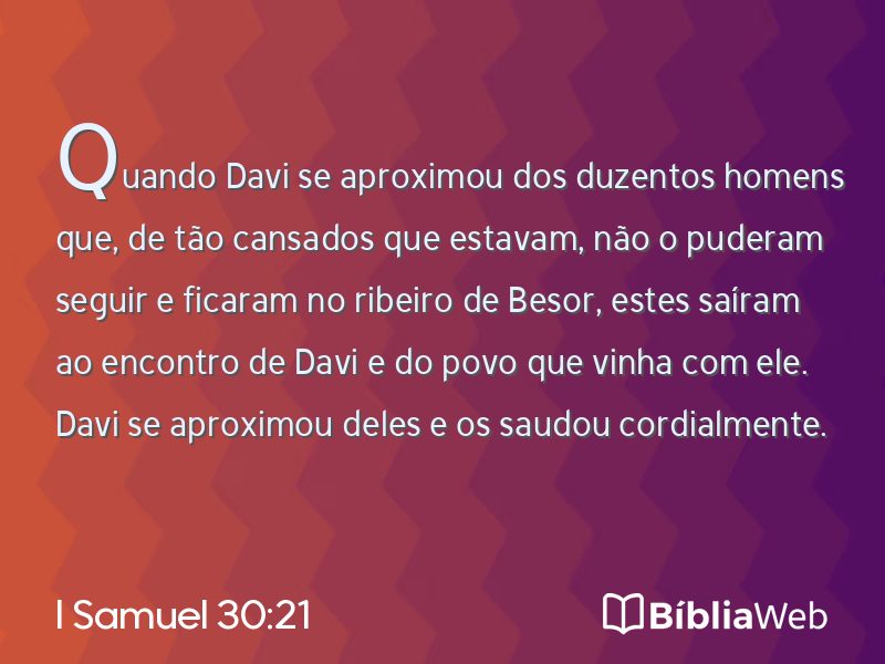 I Samuel 30:21 em imagem para compartilhar