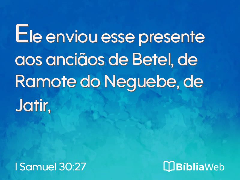 I Samuel 30:27 em imagem para compartilhar