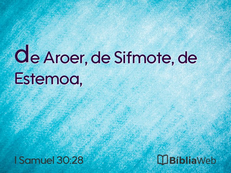 I Samuel 30:28 em imagem para compartilhar