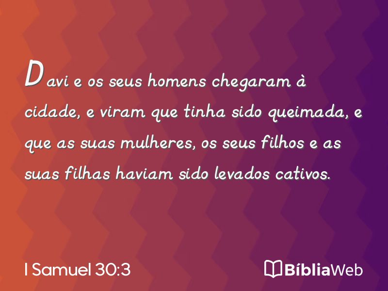 I Samuel 30:3 em imagem para compartilhar