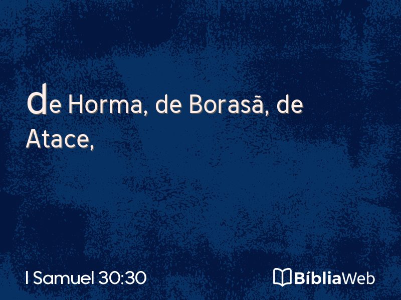 I Samuel 30:30 em imagem para compartilhar