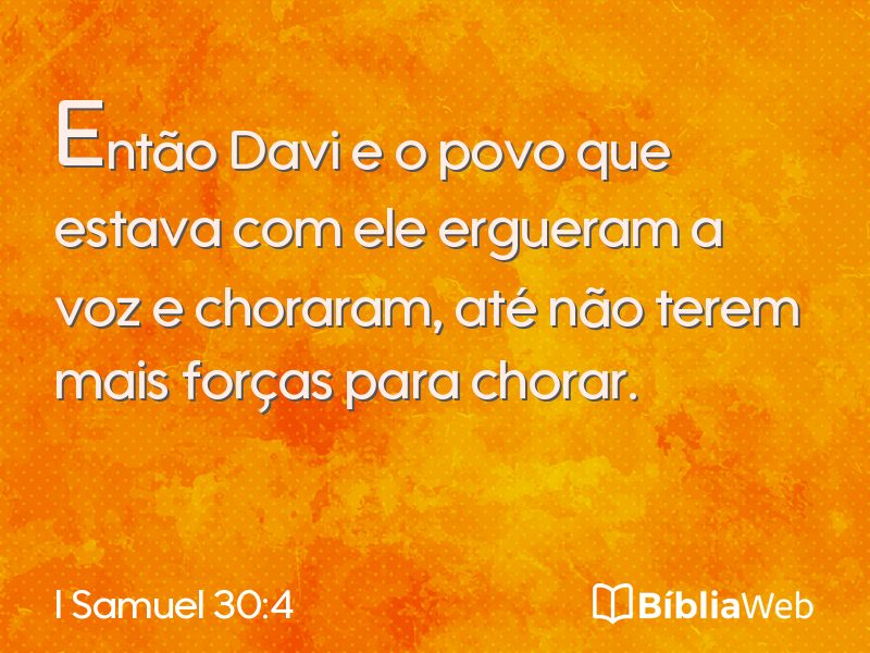 I Samuel 30:4 em imagem para compartilhar