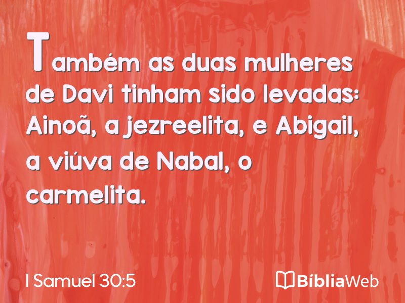 I Samuel 30:5 em imagem para compartilhar