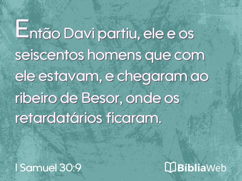 I Samuel 30:9 em imagem para compartilhar