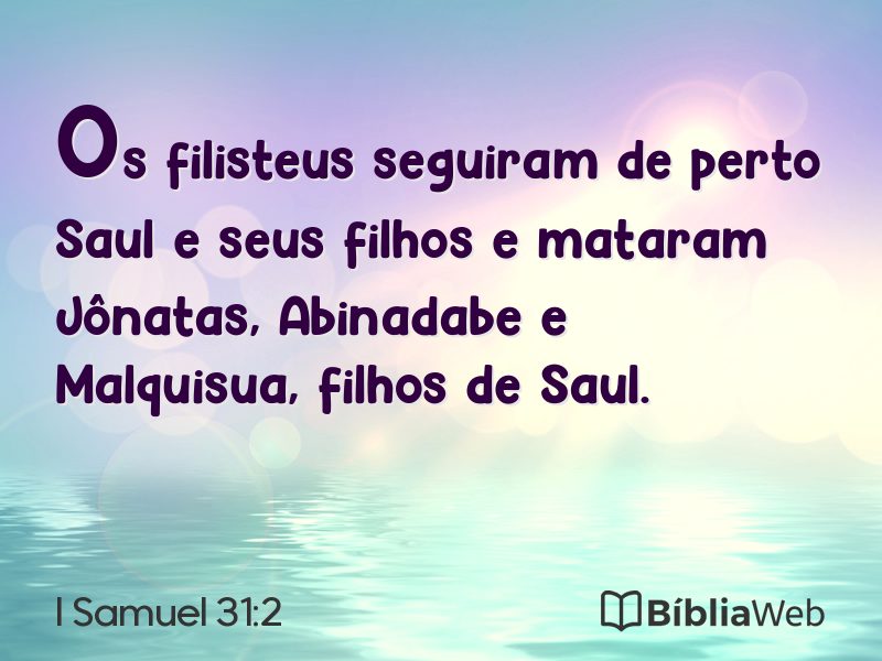 I Samuel 31:2 em imagem para compartilhar