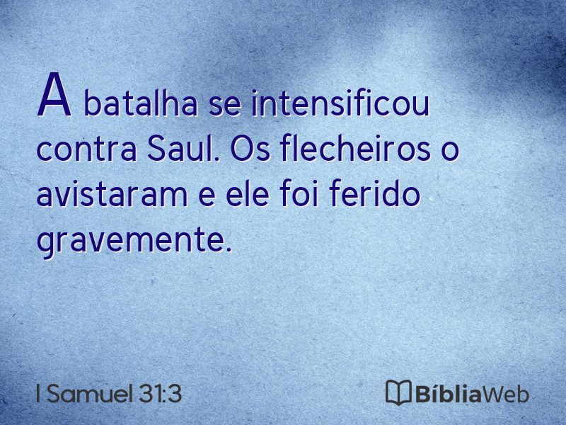I Samuel 31:3 em imagem para compartilhar