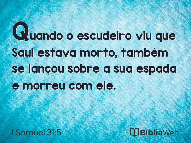I Samuel 31:5 em imagem para compartilhar