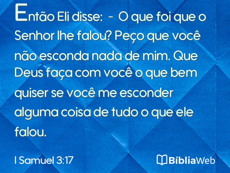 I Samuel 3:17 em imagem para compartilhar