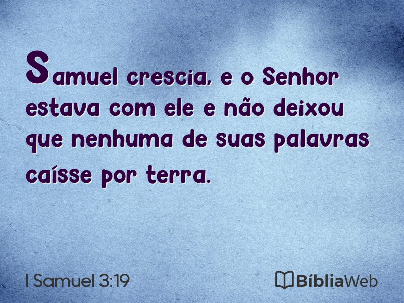 I Samuel 3:19 em imagem para compartilhar