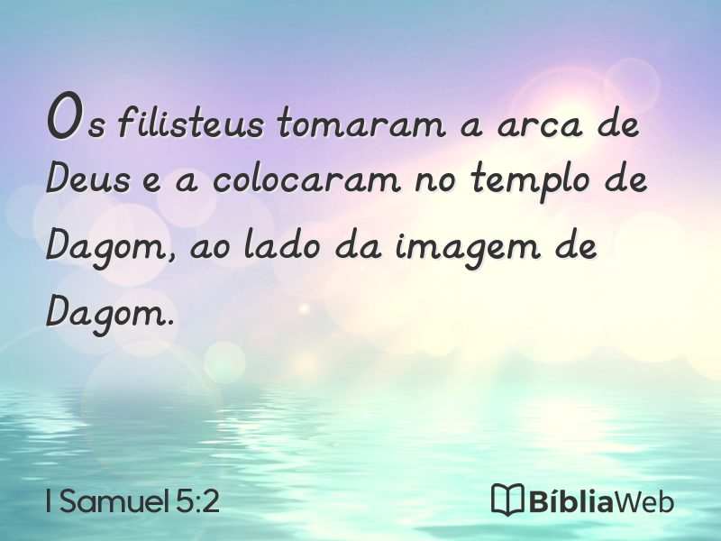 I Samuel 5:2 em imagem para compartilhar