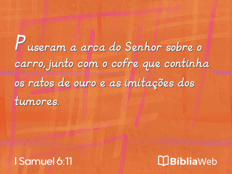 I Samuel 6:11 em imagem para compartilhar