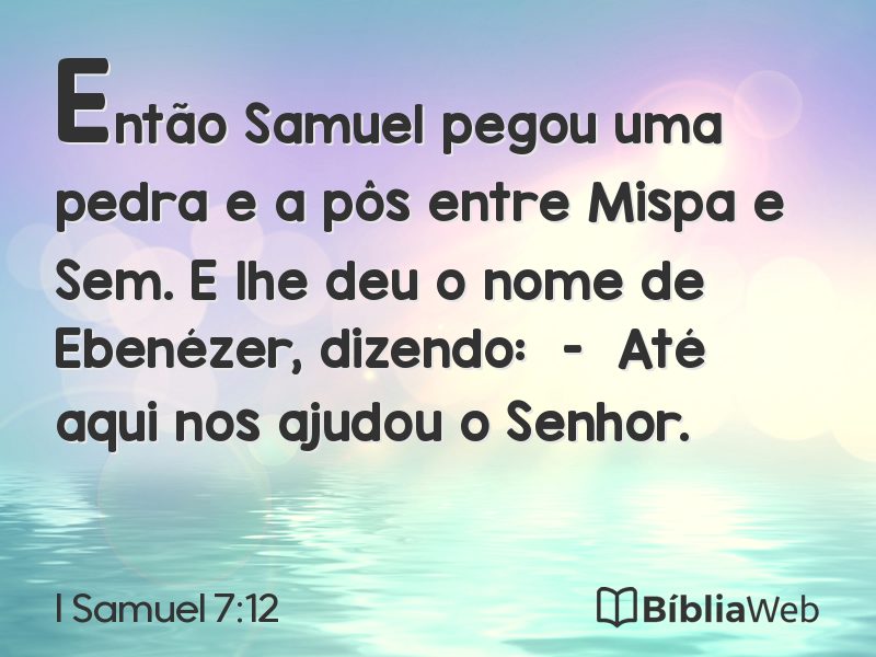 I Samuel 7:12 em imagem para compartilhar