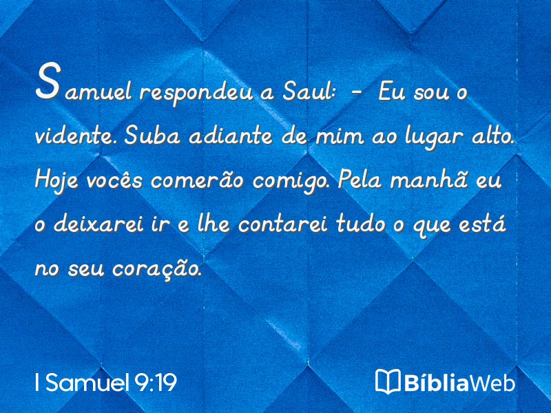 I Samuel 9:19 em imagem para compartilhar
