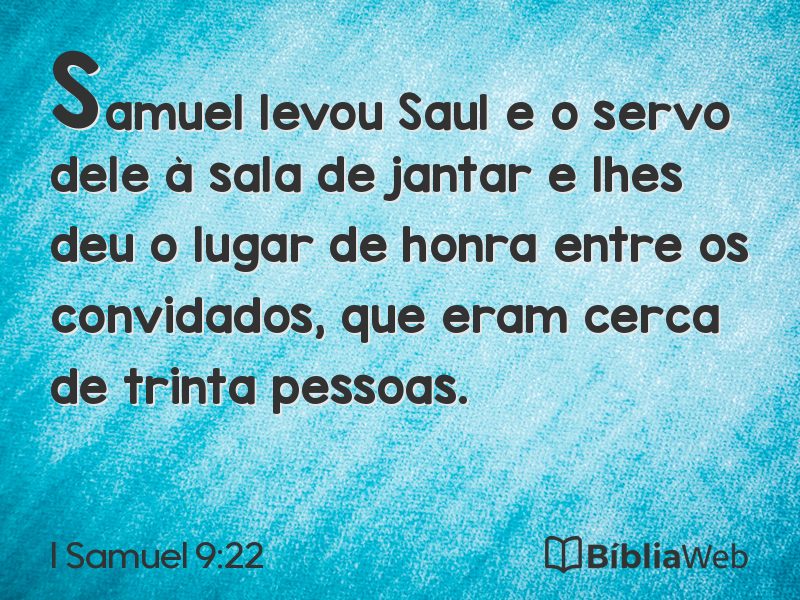 I Samuel 9:22 em imagem para compartilhar