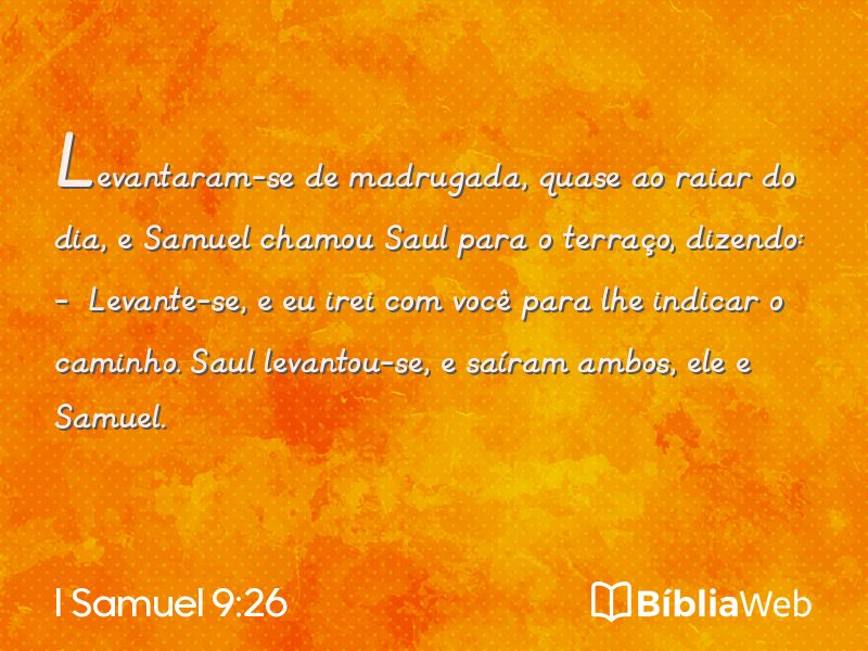 I Samuel 9:26 em imagem para compartilhar