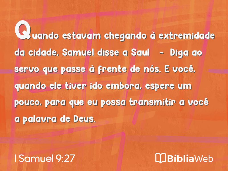 I Samuel 9:27 em imagem para compartilhar