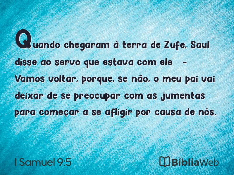 I Samuel 9:5 em imagem para compartilhar