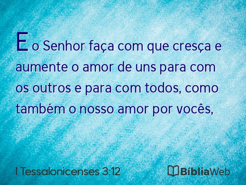 I Tessalonicenses 3:12 em imagem para compartilhar