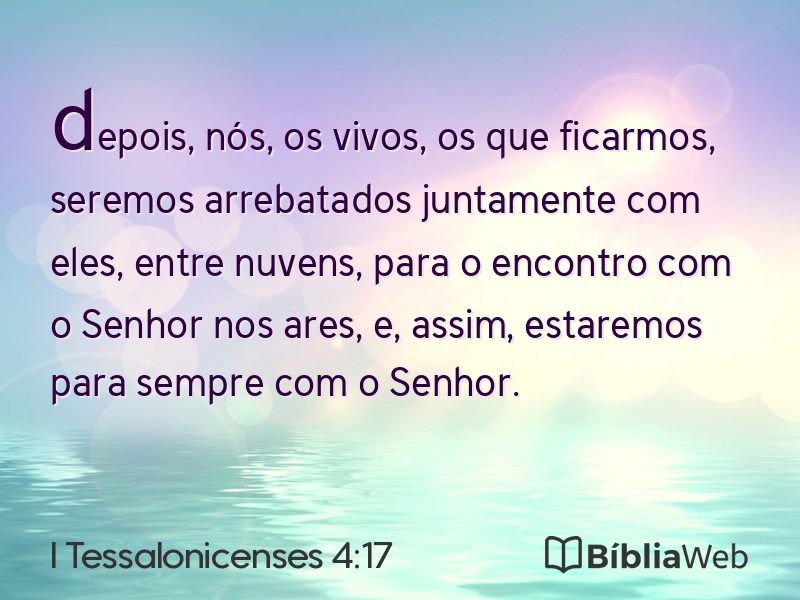 I Tessalonicenses 4:17 em imagem para compartilhar