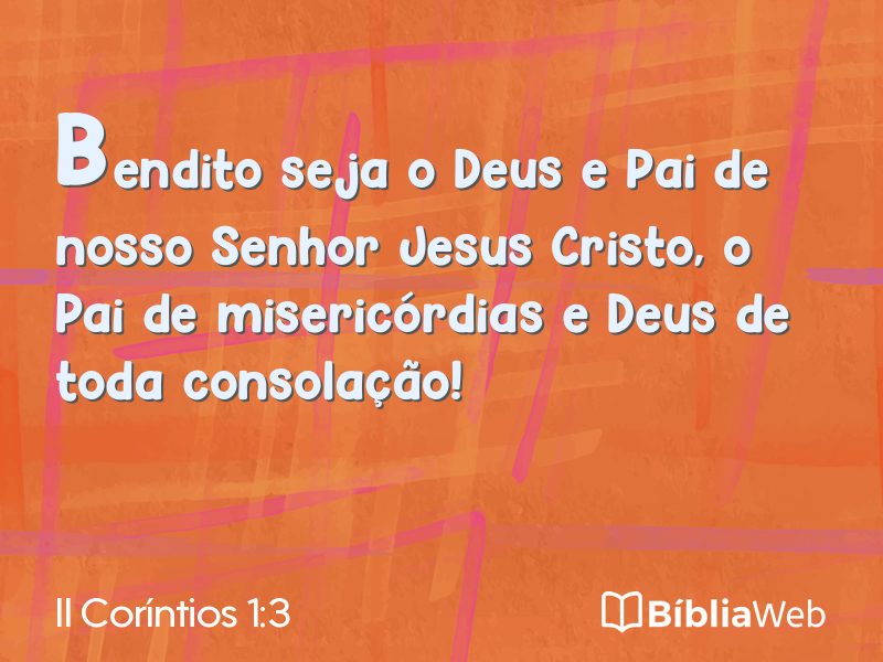 II Coríntios 1:3 em imagem para compartilhar