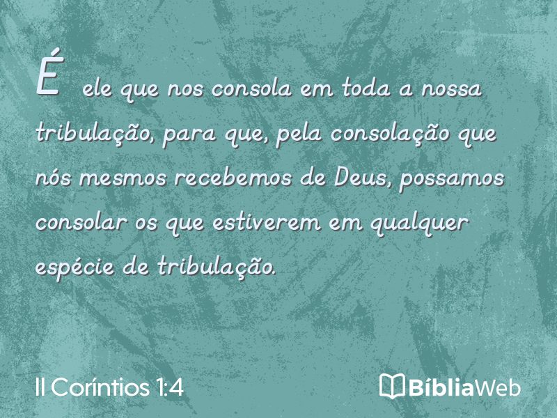 II Coríntios 1:4 em imagem para compartilhar