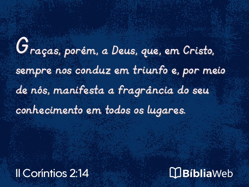 II Coríntios 2:14 em imagem para compartilhar
