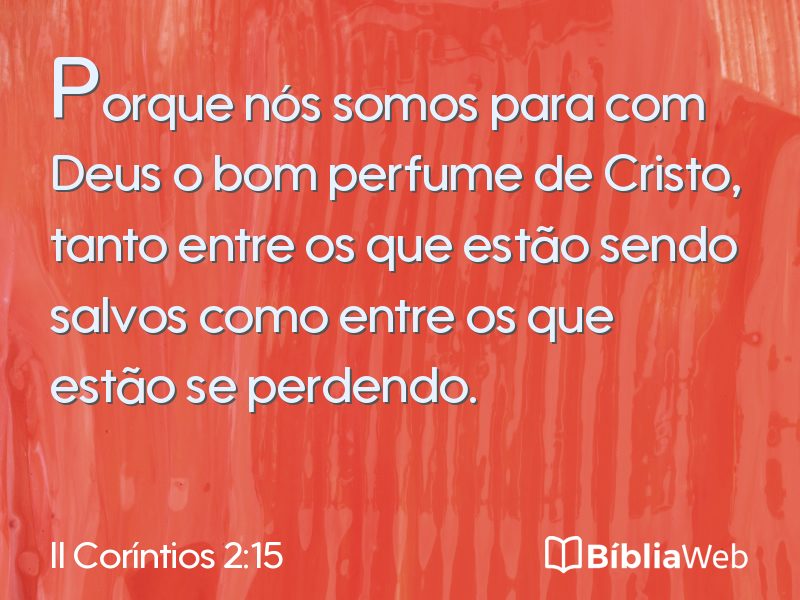 II Coríntios 2:15 em imagem para compartilhar