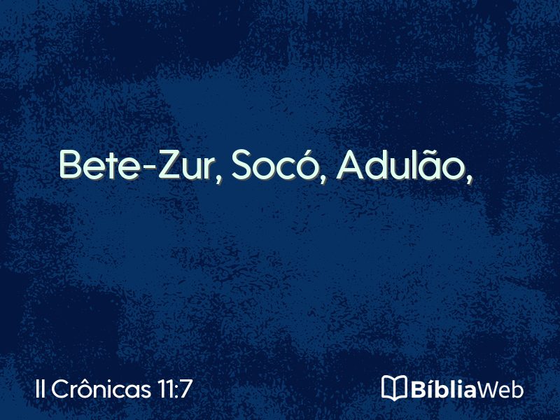 II Crônicas 11:7 em imagem para compartilhar