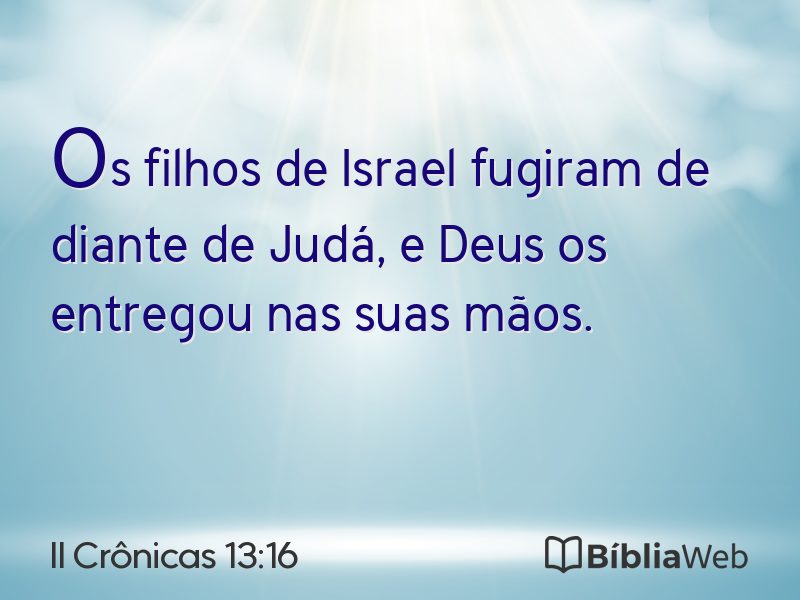 II Crônicas 13:16 em imagem para compartilhar