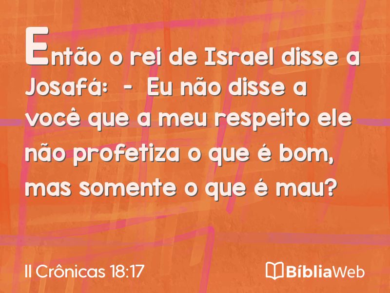 II Crônicas 18:17 em imagem para compartilhar