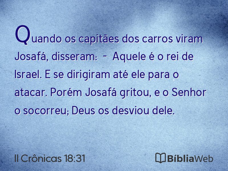 II Crônicas 18:31 em imagem para compartilhar