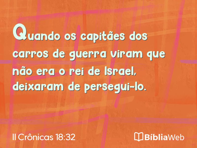 II Crônicas 18:32 em imagem para compartilhar