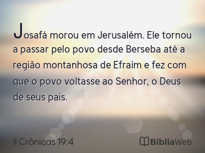 II Crônicas 19:4 em imagem para compartilhar