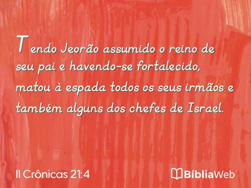 II Crônicas 21:4 em imagem para compartilhar