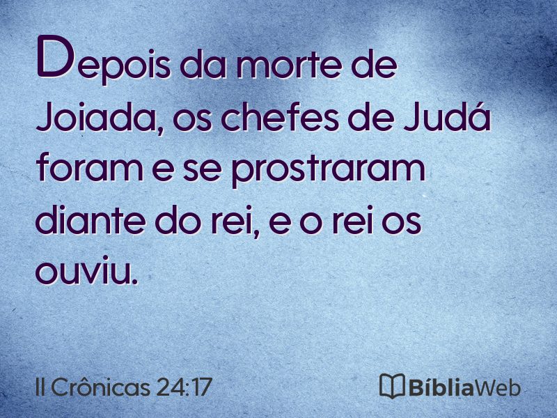 II Crônicas 24:17 em imagem para compartilhar