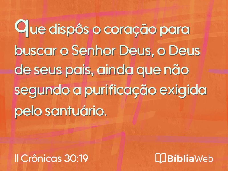 II Crônicas 30:19 em imagem para compartilhar