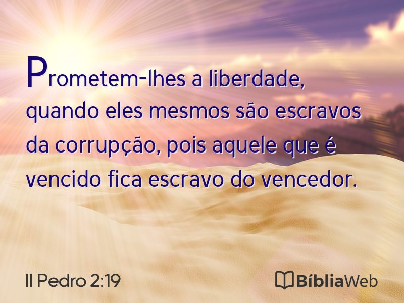 II Pedro 2:19 em imagem para compartilhar