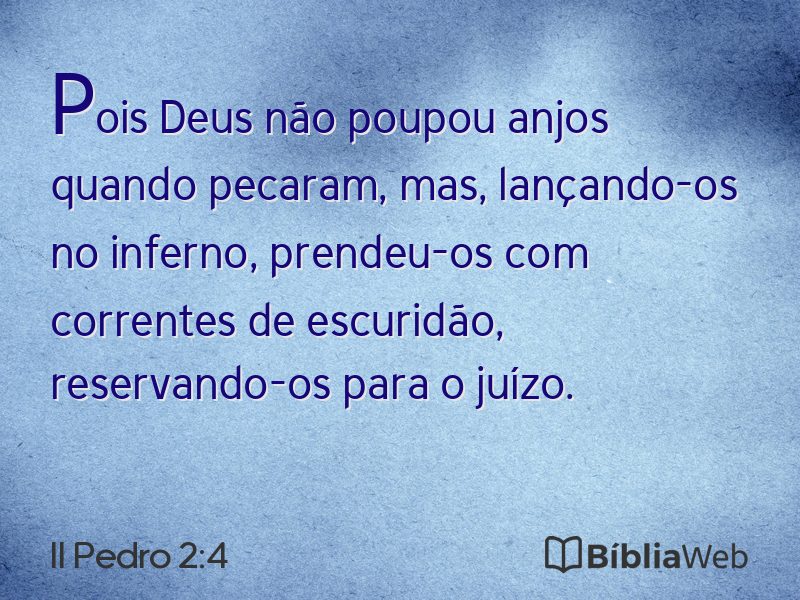 II Pedro 2:4 em imagem para compartilhar
