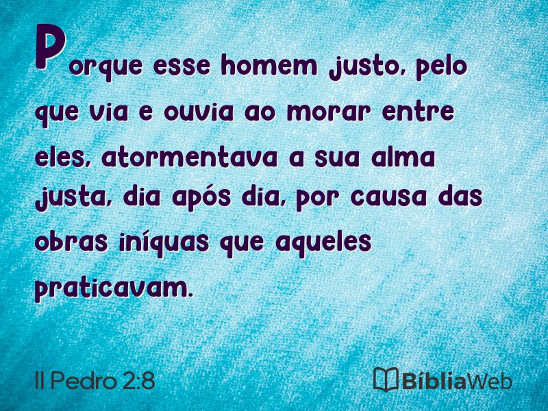 II Pedro 2:8 em imagem para compartilhar