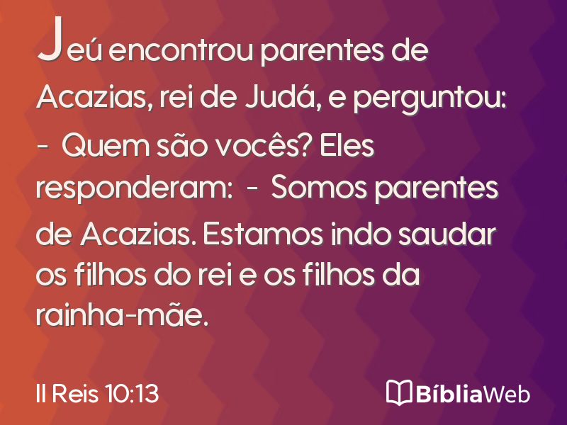 II Reis 10:13 em imagem para compartilhar