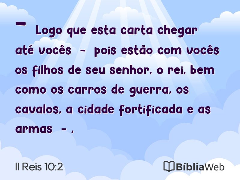 II Reis 10:2 em imagem para compartilhar