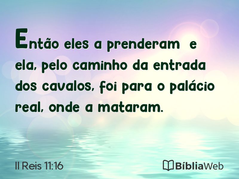 II Reis 11:16 em imagem para compartilhar