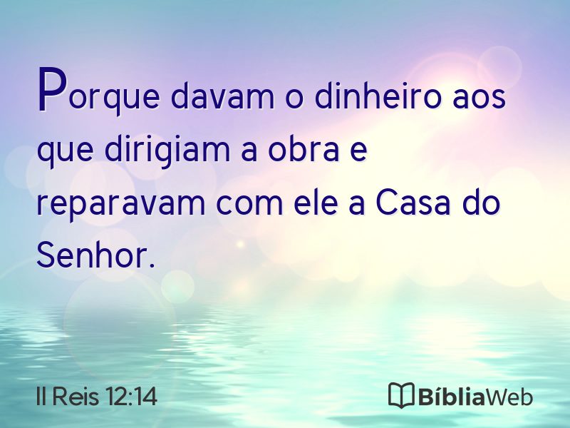 II Reis 12:14 em imagem para compartilhar