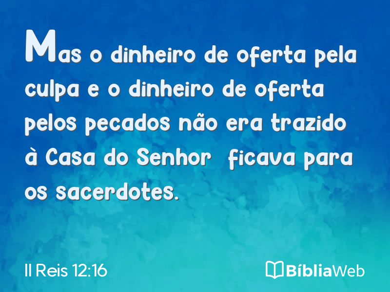 II Reis 12:16 em imagem para compartilhar