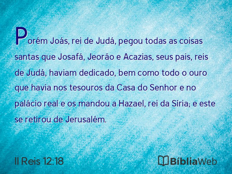 II Reis 12:18 em imagem para compartilhar