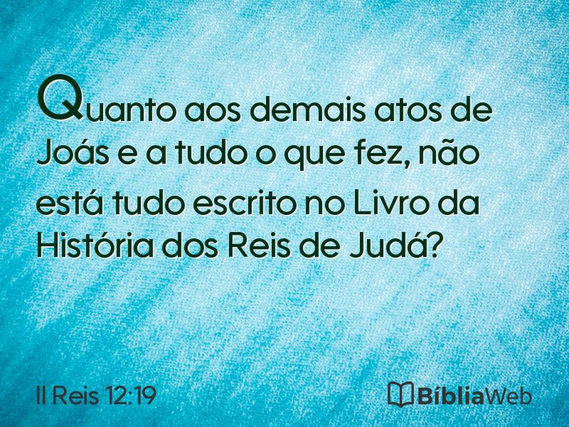 II Reis 12:19 em imagem para compartilhar