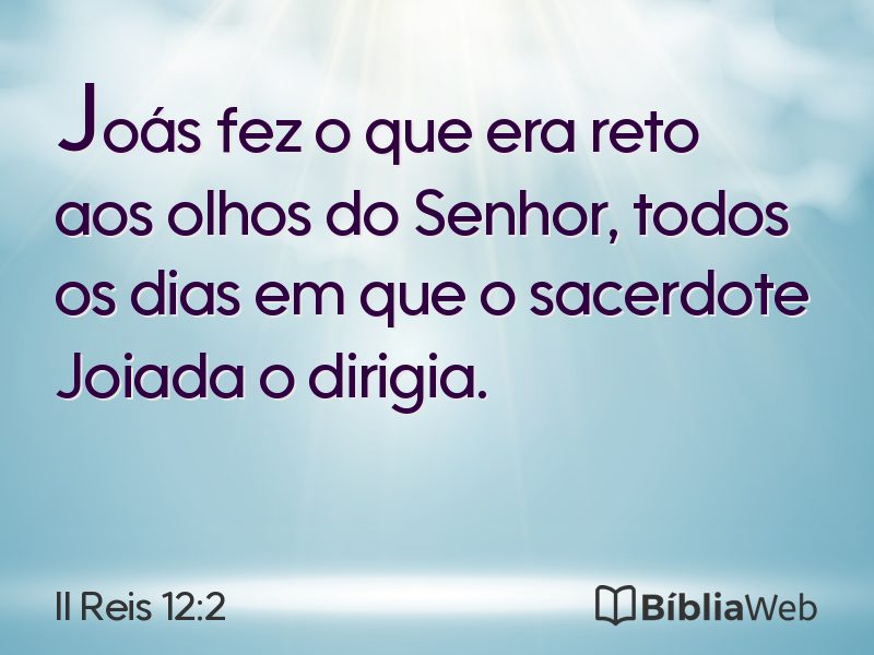 II Reis 12:2 em imagem para compartilhar