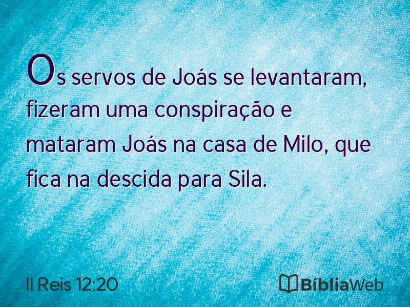 II Reis 12:20 em imagem para compartilhar