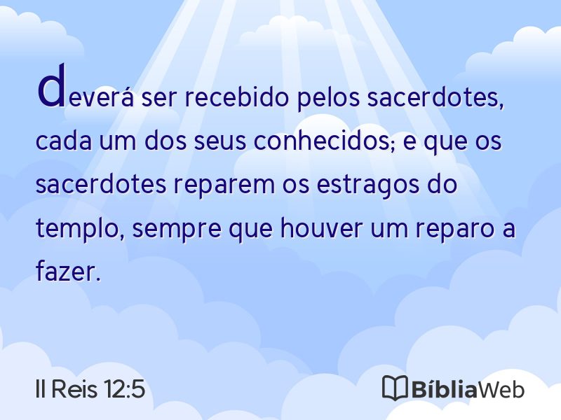 II Reis 12:5 em imagem para compartilhar